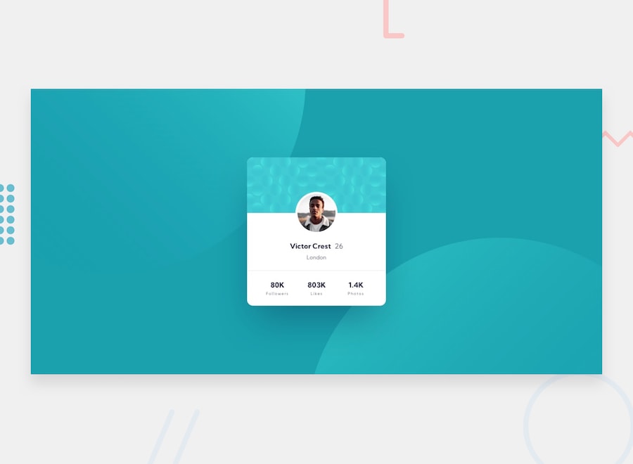Profile card component - Project Design